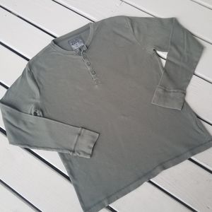 M Old Navy olive Henley top